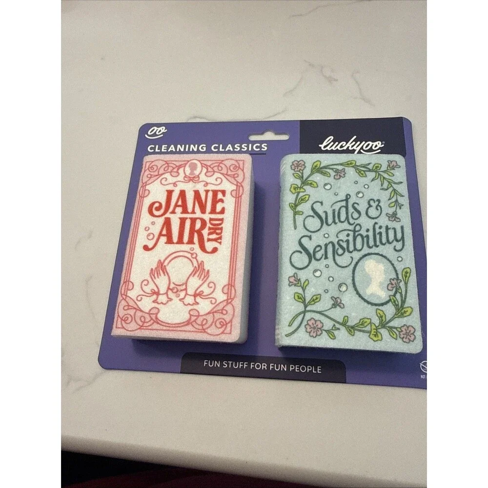 Luckyoo Cleaning Classics Sponges(2sponges ). Jane Air Dry/Suds &Sensibility
